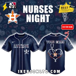 Custom Nurses Night x Houston Astros Baseball Jersey