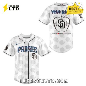 Custom San Diego Padres 2025 Teacher Night Baseball Jersey