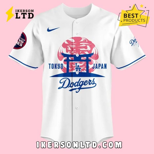 Fuji Mount LA Dodgers Tokyo Series 2025 Baseball Jersey