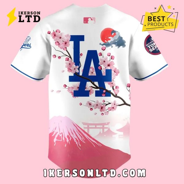 Fuji Mount LA Dodgers Tokyo Series 2025 Baseball Jersey