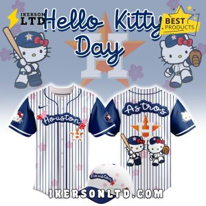 Hello Kitty x Houston Astros 2025 Navy Baseball Jersey
