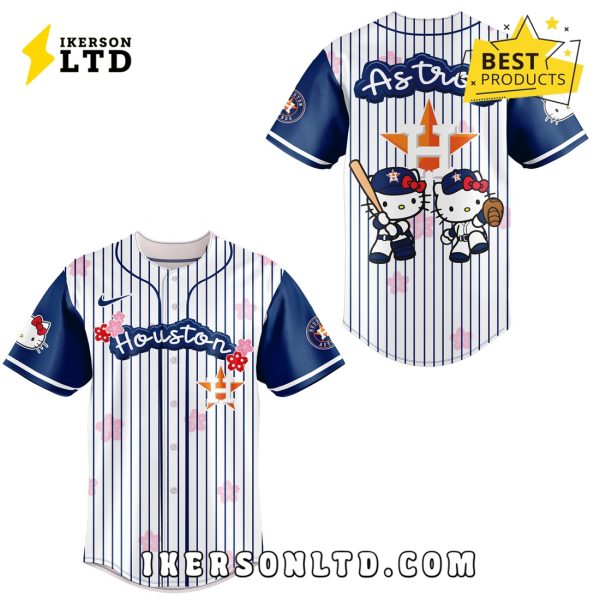 Hello Kitty x Houston Astros 2025 Navy Baseball Jersey