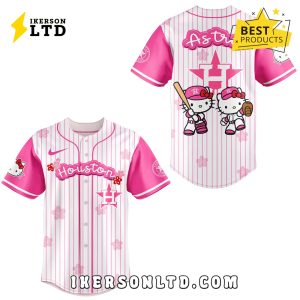Hello Kitty x Houston Astros 2025 Pink Baseball Jersey