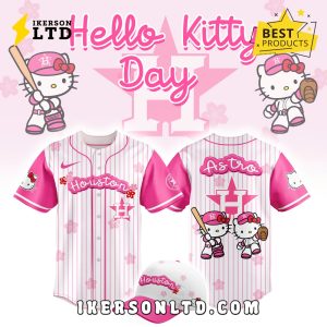 Hello Kitty x Houston Astros 2025 Pink Baseball Jersey