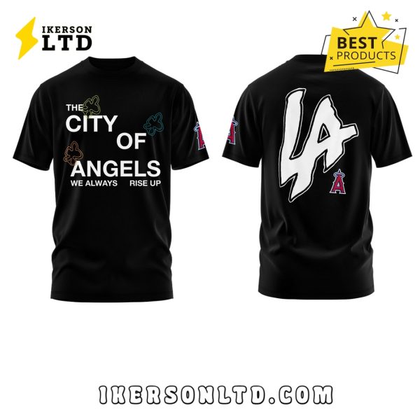 LA Angels The City Of Angel 2025 Black Hoodie