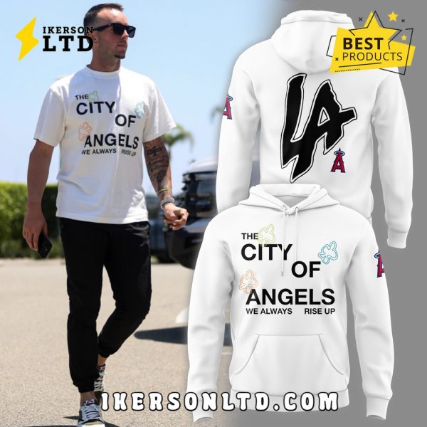 LA Angels The City Of Angel 2025 White Hoodie