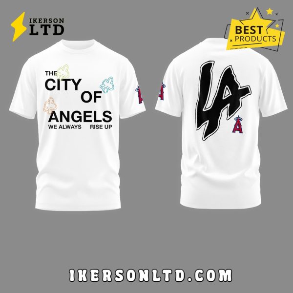 LA Angels The City Of Angel 2025 White Hoodie
