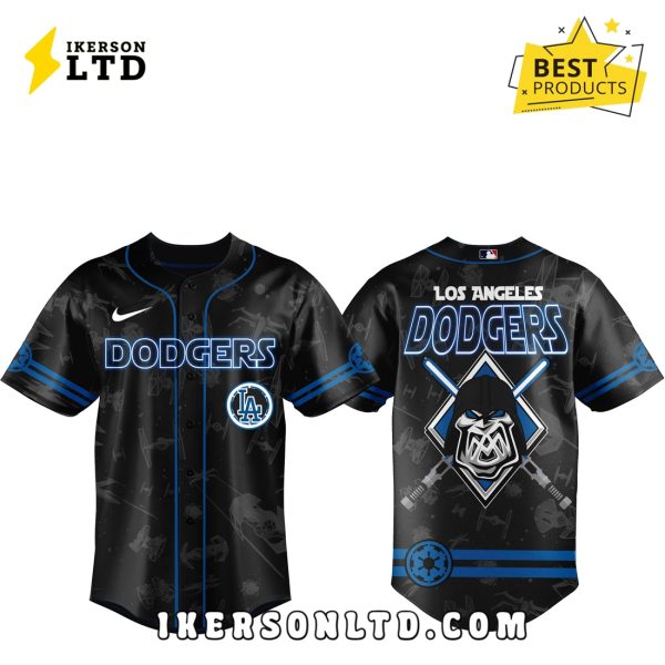 LA Dodgers x Star Wars Black Baseball Jersey