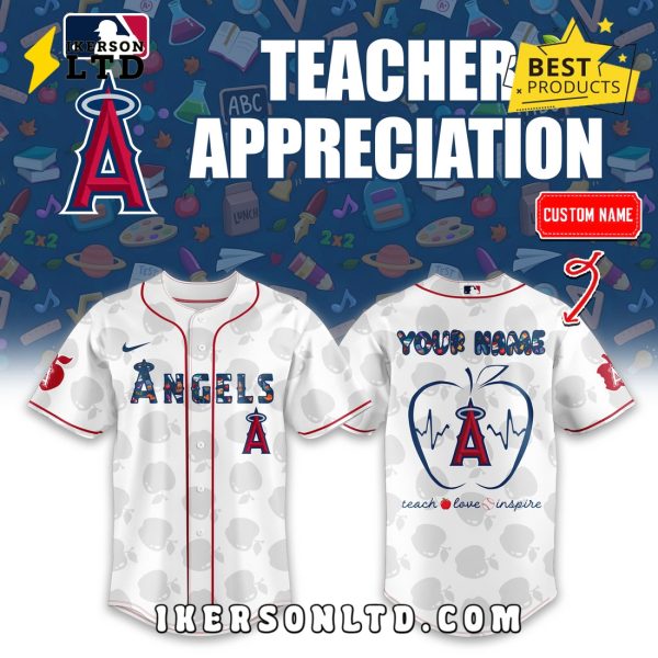 Los Angeles Angels Teacher Appreciation Night Baseball Jersey