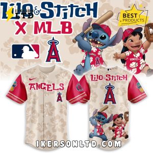 Los Angeles Angels x Lilo & Stitch 2025 Baseball Jersey