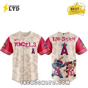 Los Angeles Angels x Lilo & Stitch 2025 Baseball Jersey