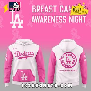 Los Angeles Dodgers Cancer Awareness Day Hoodie, Long Pants