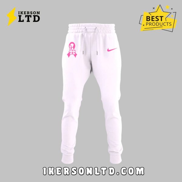 Los Angeles Dodgers Cancer Awareness Day Hoodie, Long Pants