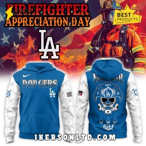 Los Angeles Dodgers Firefighter Appreciation Day Hoodie, Long Pants