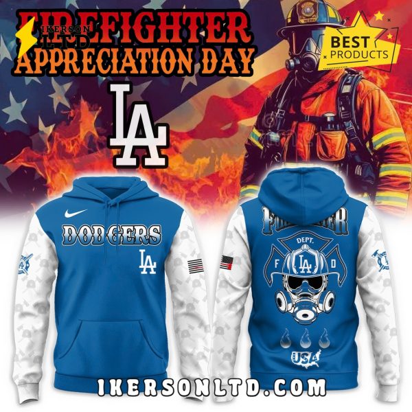 Los Angeles Dodgers Firefighter Appreciation Day Hoodie, Long Pants
