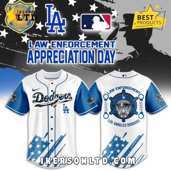 Los Angeles Dodgers Law Enforcement Appreciation Baseball Jersey
