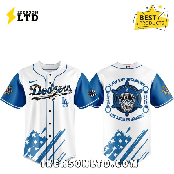 Los Angeles Dodgers Law Enforcement Appreciation Baseball Jersey