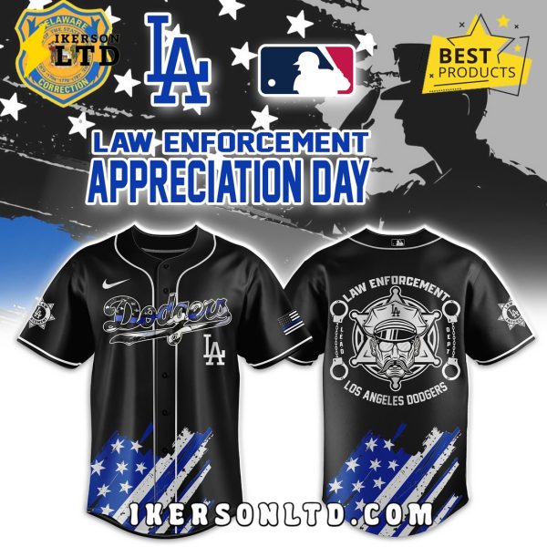 Los Angeles Dodgers Law Enforcement Appreciation Day Baseball Jersey