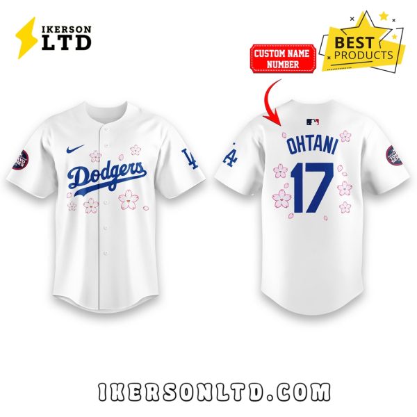 Los Angeles Dodgers Tokyo Series 2025 White Baseball Jersey