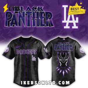 Los Angeles Dodgers x Black Panther Avengers Baseball Jersey