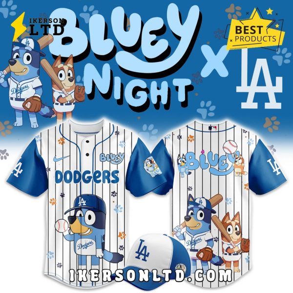 Los Angeles Dodgers x Bluey Night Baseball Jersey