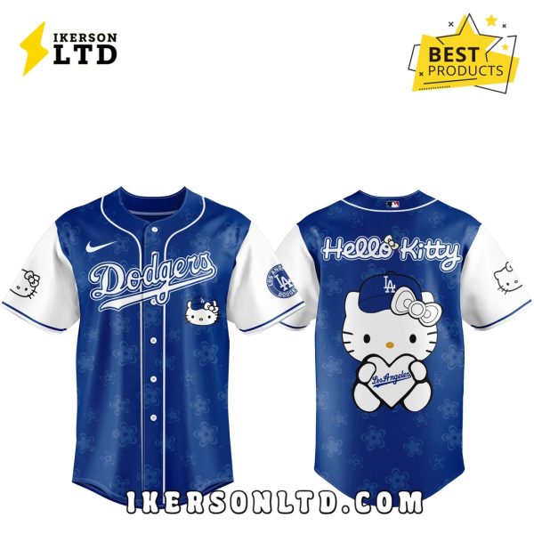 Los Angeles Dodgers x Hello Kitty Navy Baseball Jersey