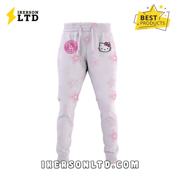 Los Angeles Dodgers x Hello Kitty Pink Hoodie, Long Pants