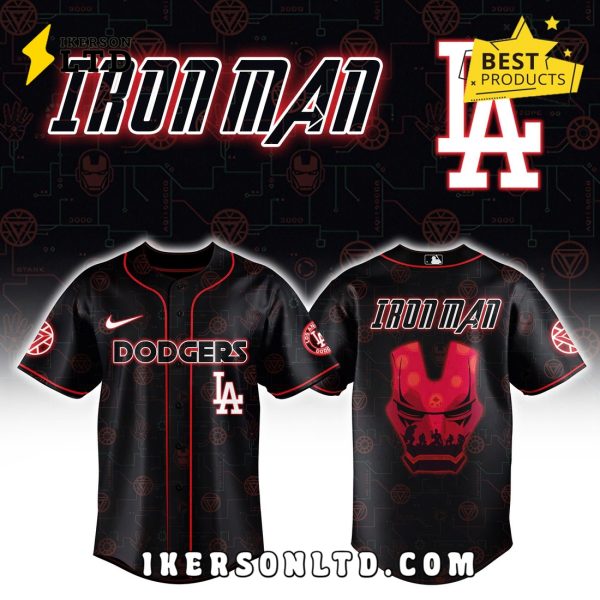 Los Angeles Dodgers x Iron Man Avengers Baseball Jersey