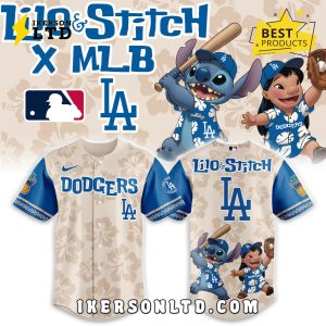 Los Angeles Dodgers x Lilo & Stitch 2025 Baseball Jersey