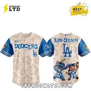 Los Angeles Dodgers x Lilo & Stitch 2025 Baseball Jersey