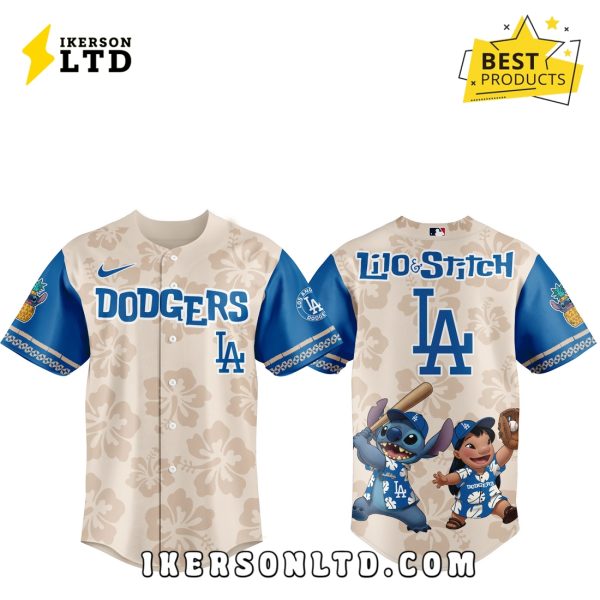 Los Angeles Dodgers x Lilo & Stitch 2025 Baseball Jersey