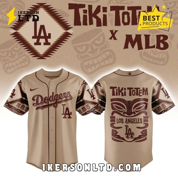 Los Angeles Dodgers x Native American Tiki Totem Baseball Jersey