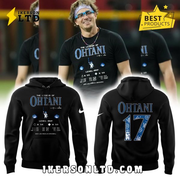Los Angeles Dodgers x Ohtani Black Hoodie