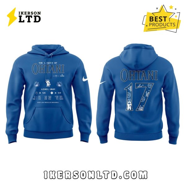 Los Angeles Dodgers x Ohtani Blue Hoodie, Long Pants