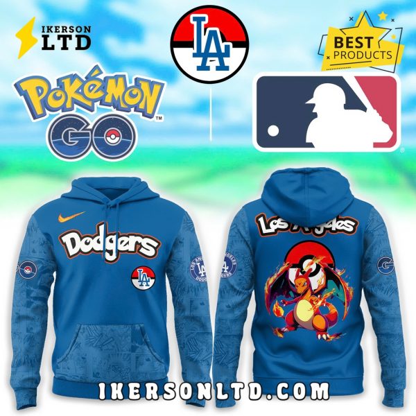 Los Angeles Dodgers x Pokemon Go Charizard Hoodie, Long Pants