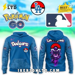 Los Angeles Dodgers x Pokemon Go Gengar Hoodie, Long Pants
