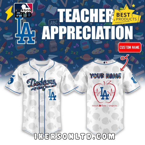 Los Angeles Dodgers x Teacher Appreciation Baseball Jersey