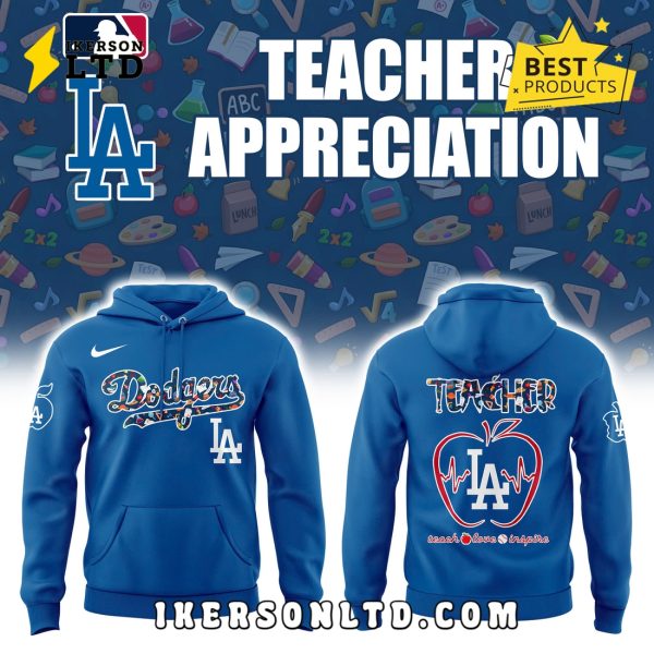 Los Angeles Dodgers x Teacher Night Navy Hoodie