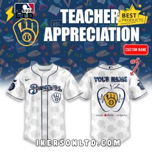 Milwaukee Brewers 2025 Teacher Appreciation Baseball Jersey