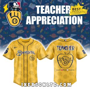 Milwaukee Brewers MLB Teacher Night 2025 Baseball Jersey