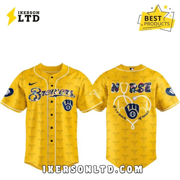 Milwaukee Brewers Nurses Night Baseball Jersey Limited Edition