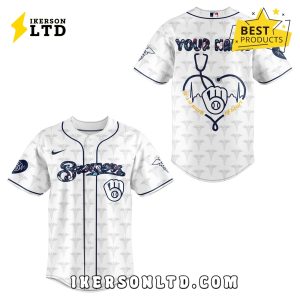 Milwaukee Brewers Nurses Night White Baseball Jersey