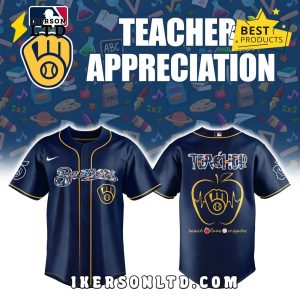 Milwaukee Brewers Teacher Night 2025 Baseball Jersey