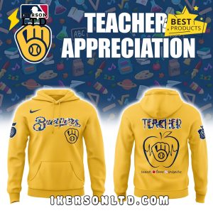 Milwaukee Brewers Teacher Night Yellow Hoodie, Long Pants