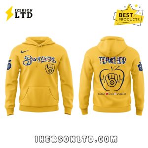 Milwaukee Brewers Teacher Night Yellow Hoodie, Long Pants