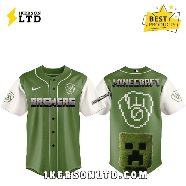 Milwaukee Brewers x MineCraft 2025 Baseball Jersey