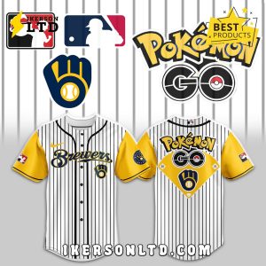 Milwaukee Brewers x Pokemon Go Night Baseball Jersey