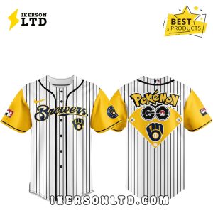 Milwaukee Brewers x Pokemon Go Night Baseball Jersey