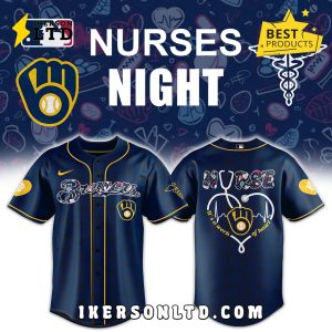 MLB Milwaukee Brewers 2025 Nurses Night Baseball Jersey