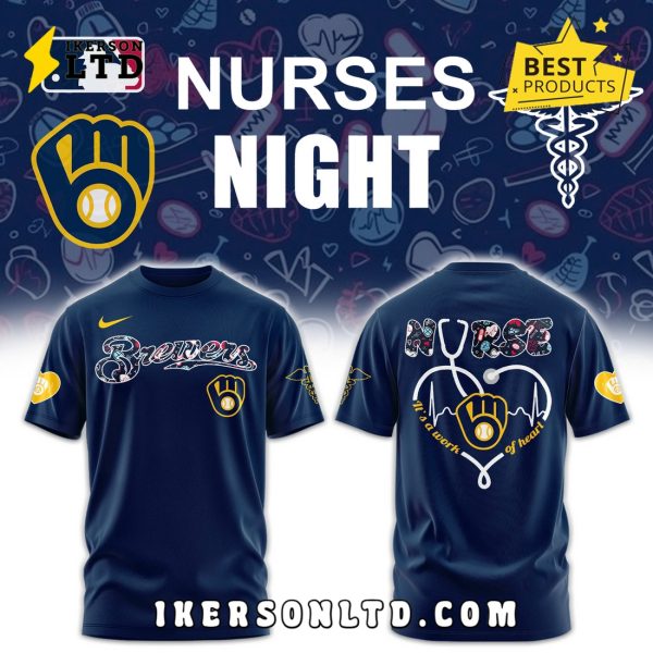 MLB Milwaukee Brewers 2025 Nurses Night Hoodie